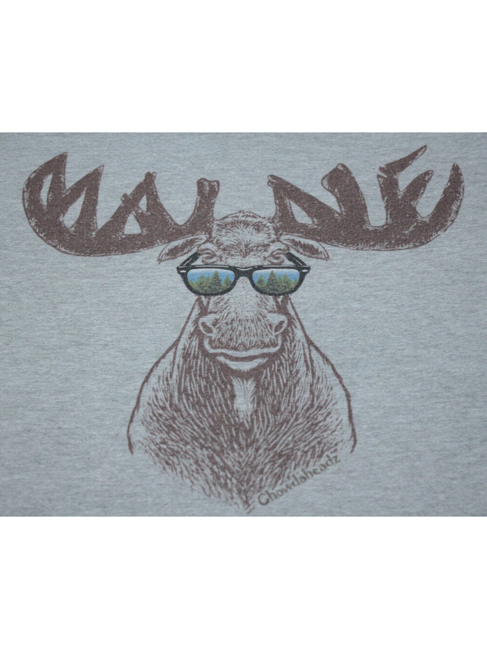 Chowdaheadz Cool Maine T-Shirt Moose XL New England Shirt